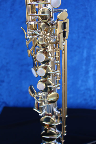 Kenny G G-series IV Silver Body with Lacquered Keys Soprano Saxophone