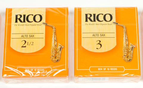 Classic Rico Orange Box of 10 Alto Sax Reeds